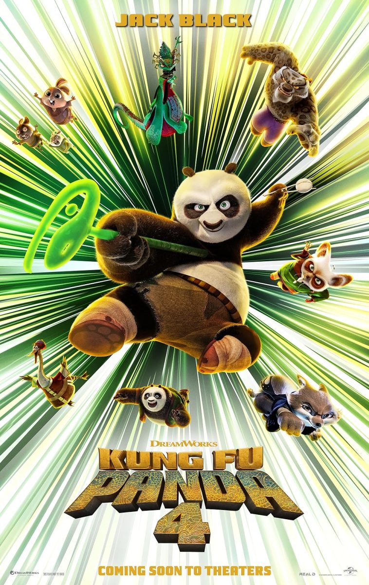 One of the many movie posters for the Kung Fu Panda 4 film!