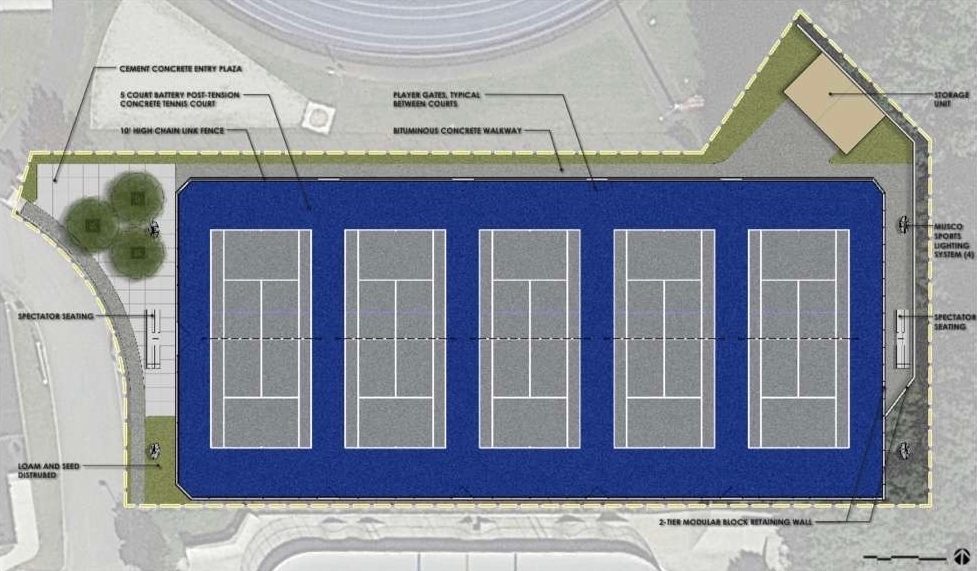 Community Comes Together to Support Tennis Court Upgrades